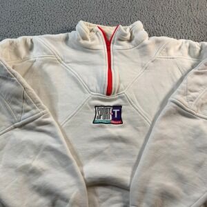 Vintage 1990‎ Sport-T Internationale Ski Graphic Quarter Zip Sweatshirt Mens M